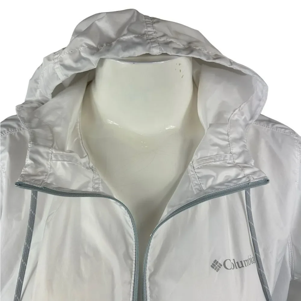 Columbia black and white zip front wind breaker jacket size XL - Picture 2 of 9